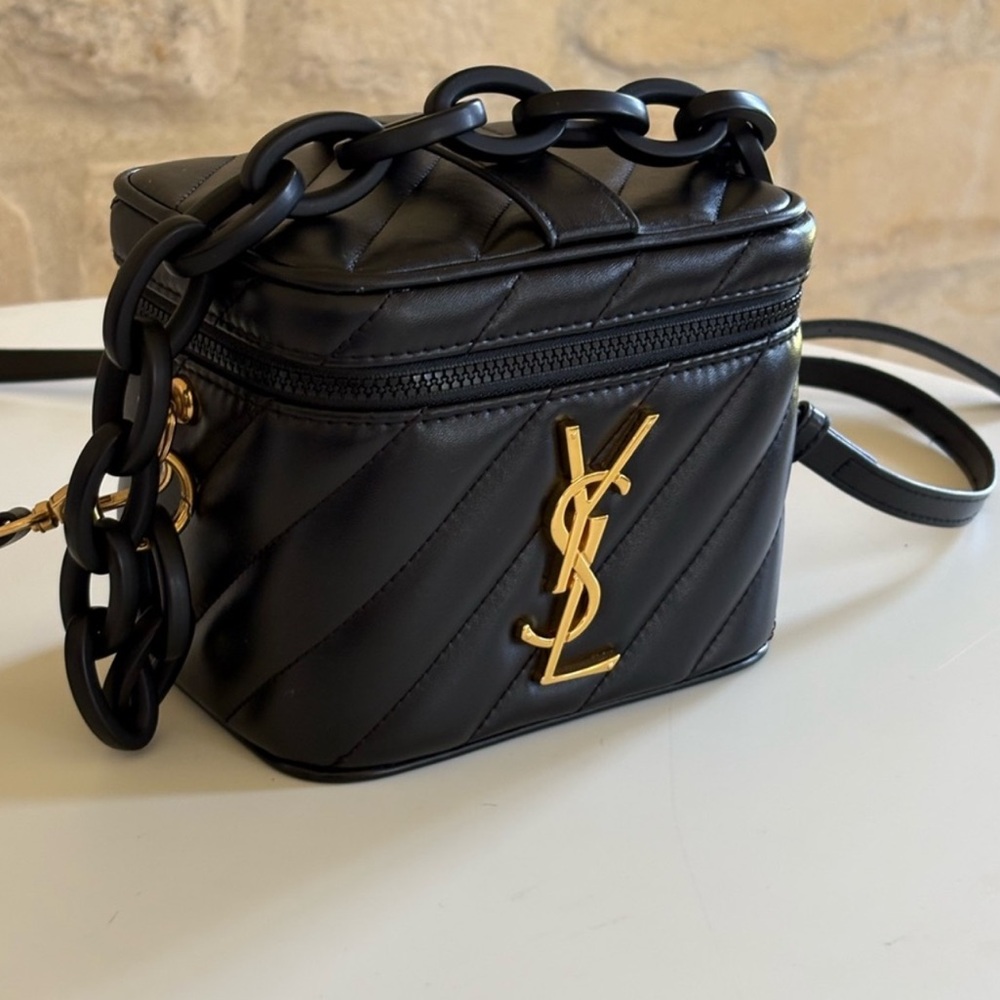 Yves Saint Laurent Beauty VIP Gift Bag Crossbody bag handbag Black New In Box - Picture 7 of 12